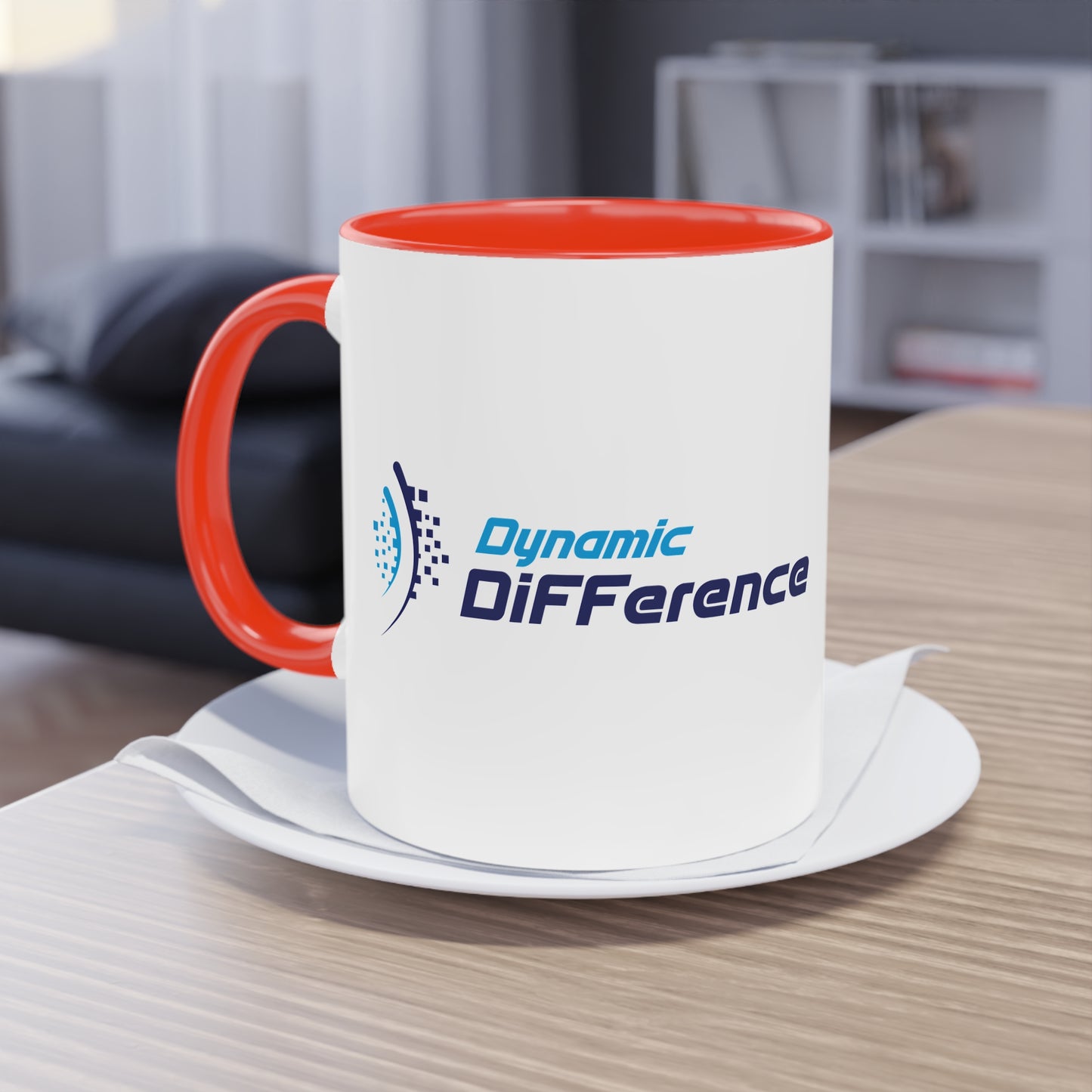 Zweifarbige Kaffeebecher