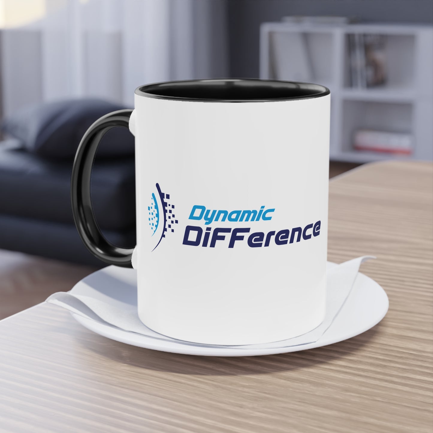 Zweifarbige Kaffeebecher