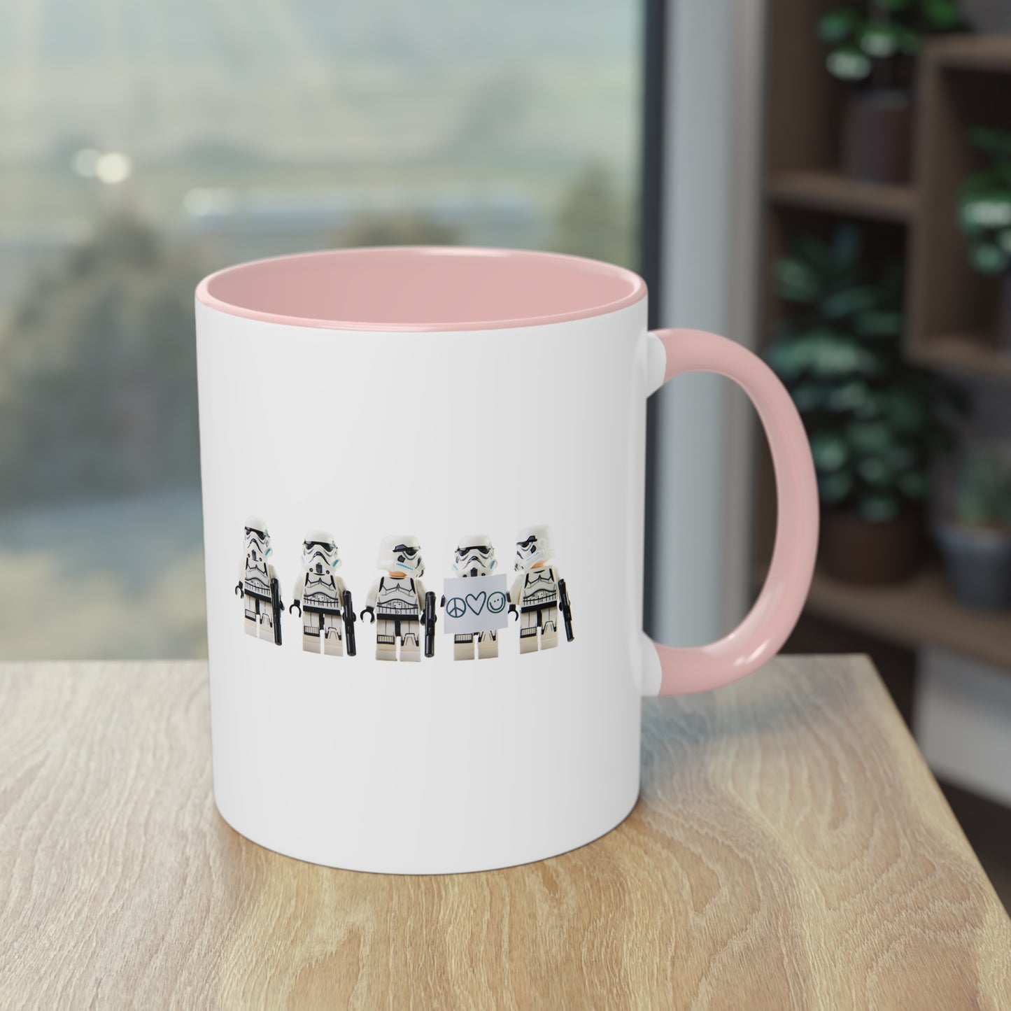 Zweifarbige Kaffeebecher