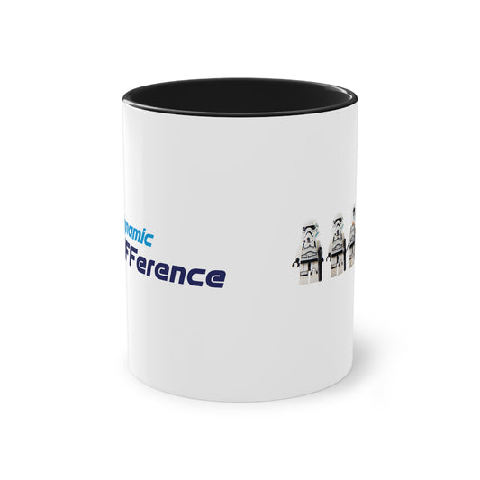 Zweifarbige Kaffeebecher