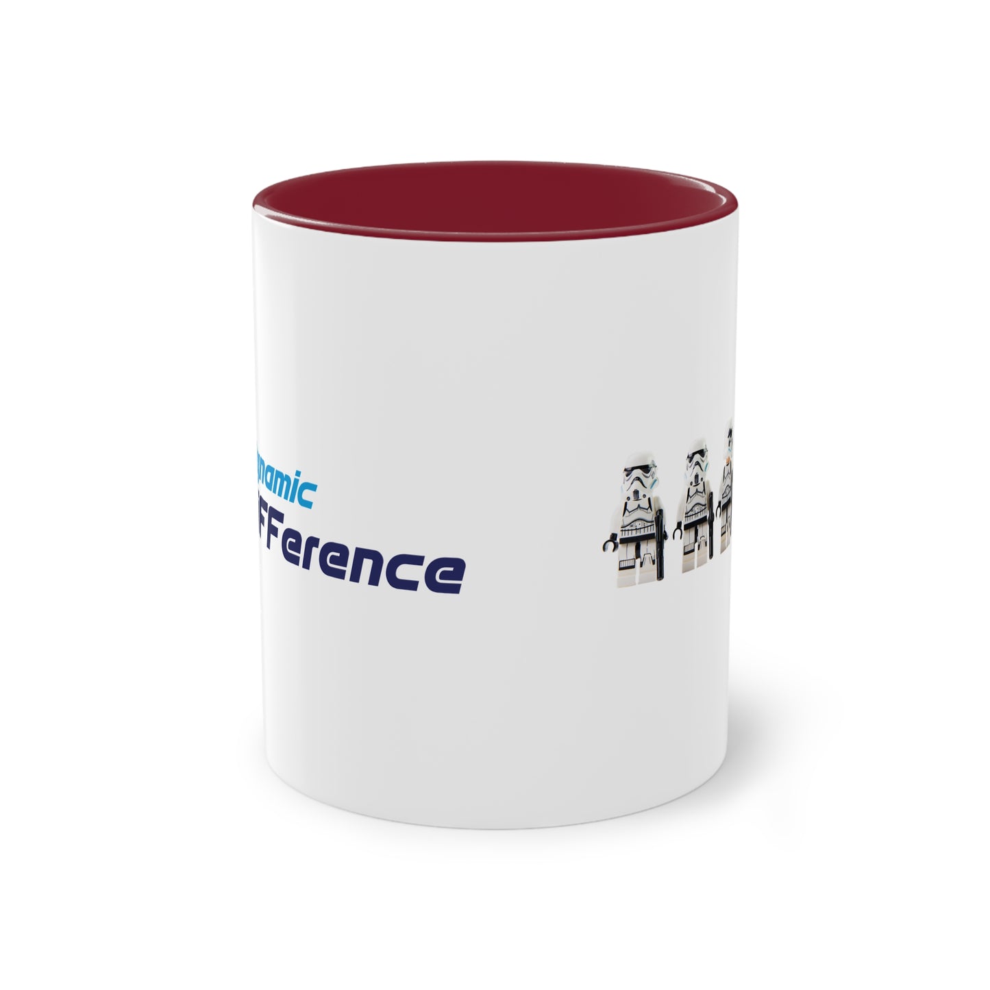 Zweifarbige Kaffeebecher