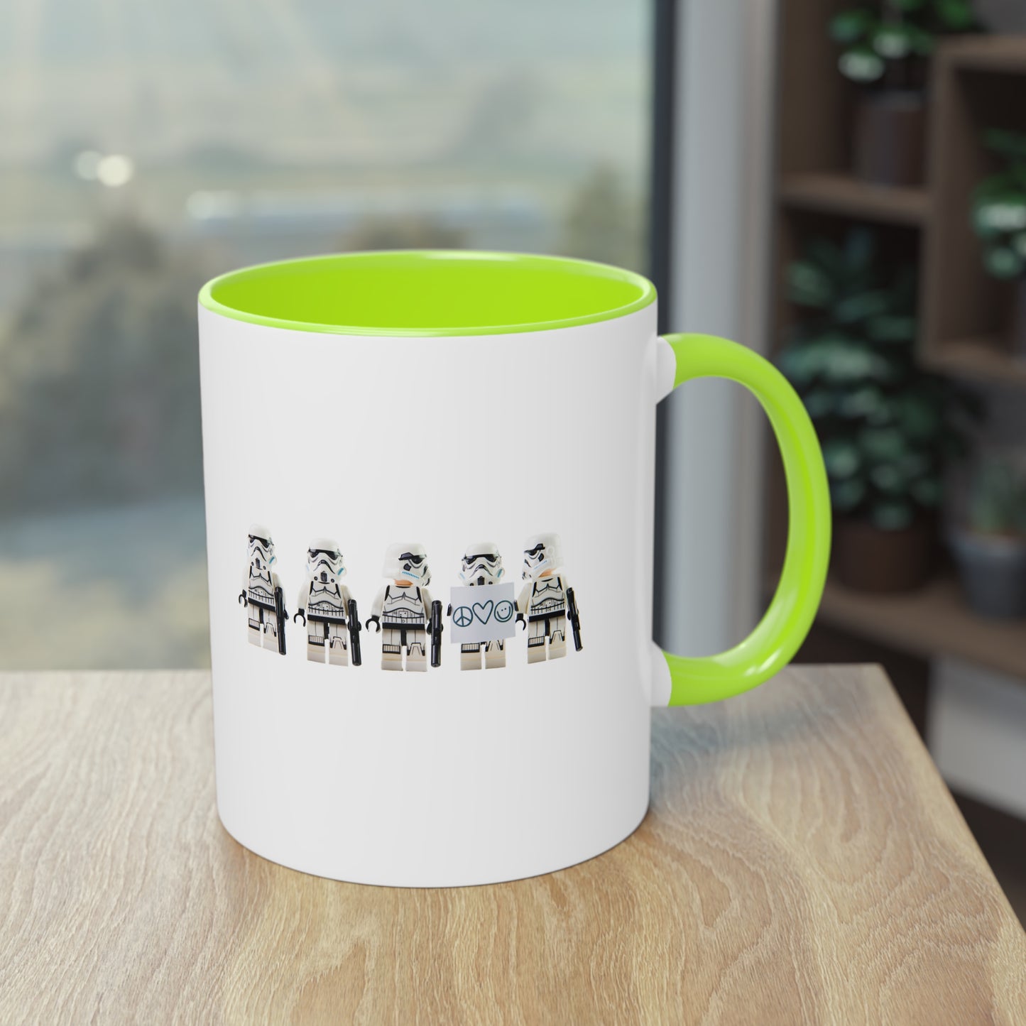 Zweifarbige Kaffeebecher